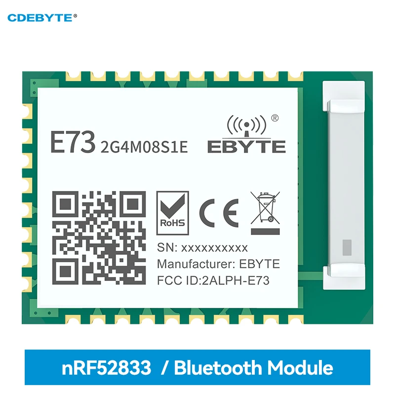 

10 шт./партия, многопротокольный беспроводной модуль SoC nRF52833 BLE 5,1 Zigbee