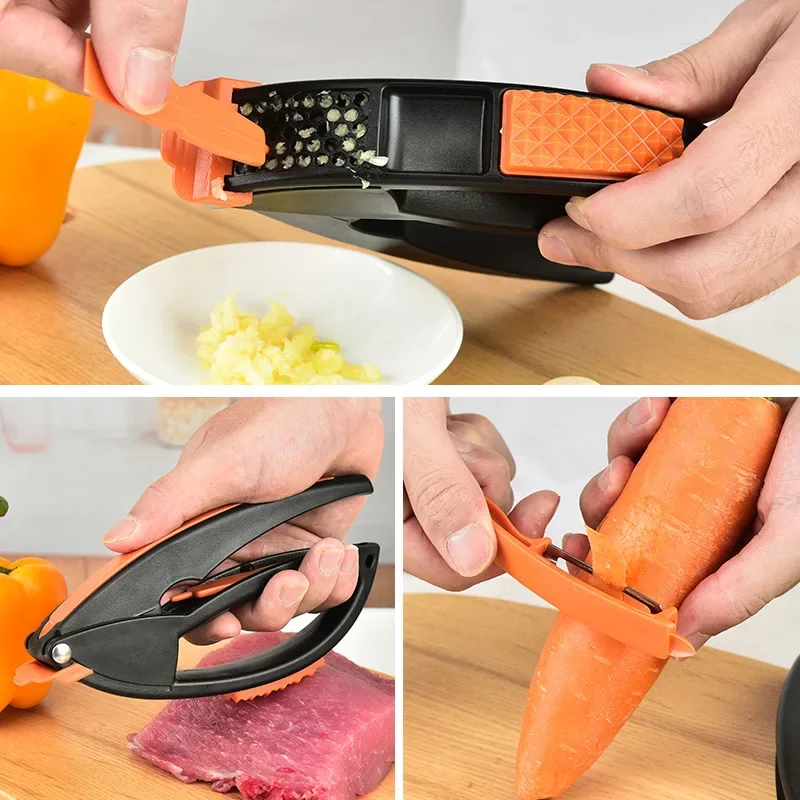 Slicer Peeler Garlic Press Household Multi-function Slicer Manual Slicer  Garlic Two-in-one Kitchen Convenience Tool - Fruit & Vegetable Tools -  AliExpress