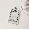 INS Bowtie Acrylic Photocard Holder Korean Ins Idols Photo Frame 3 Inch Cute Sweet Card Desktop Decor Card Sleeve 5