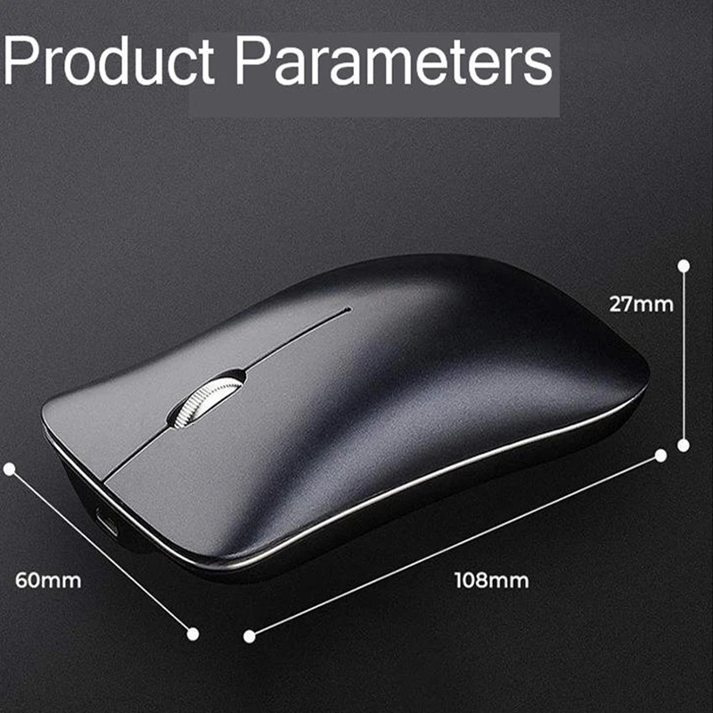 INPHIC-ratón inalámbrico con Bluetooth 5,0/3,0, Mouse silencioso con modo  Dual (sin receptor
