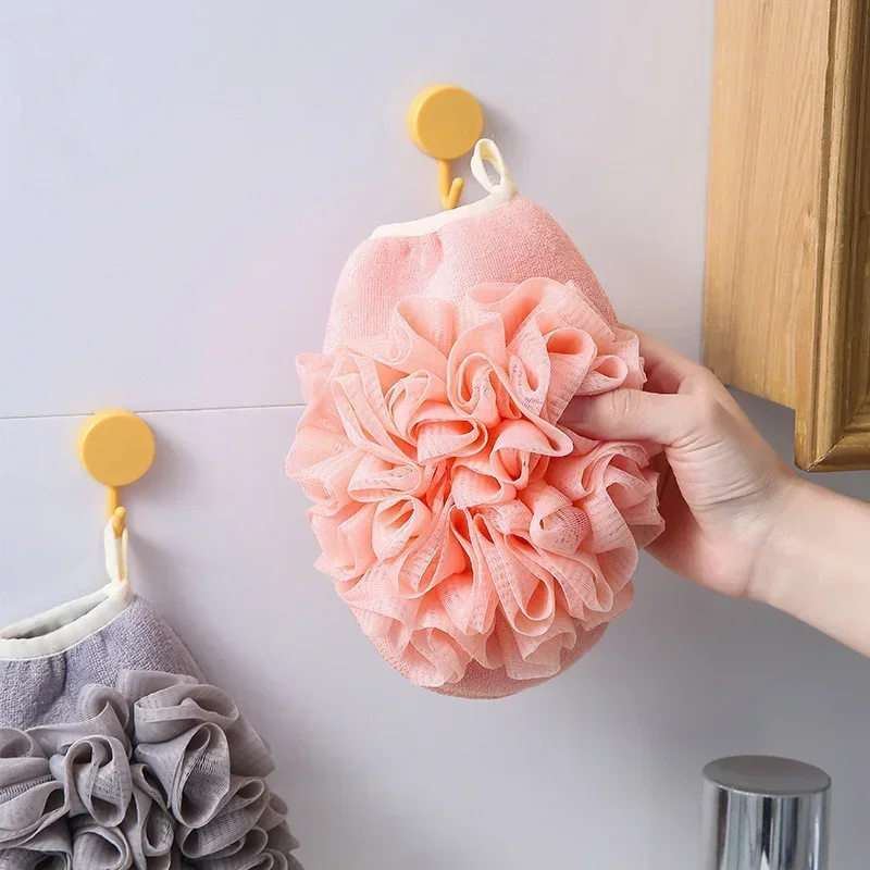 1pc Double Sides Portable Bath Gloves Body Scrubber Shower Exfoliating Sponge Body Cleaning Brush Massage Mesh Bathing Tool 3
