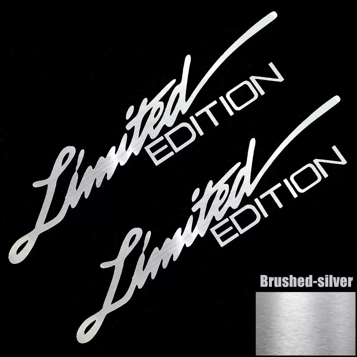 Vinyl Stickers 2PCS Motorcycle EDITION Creative Window Sticker Car-styling Decoration Reflective Laser Decal For Car Accessories