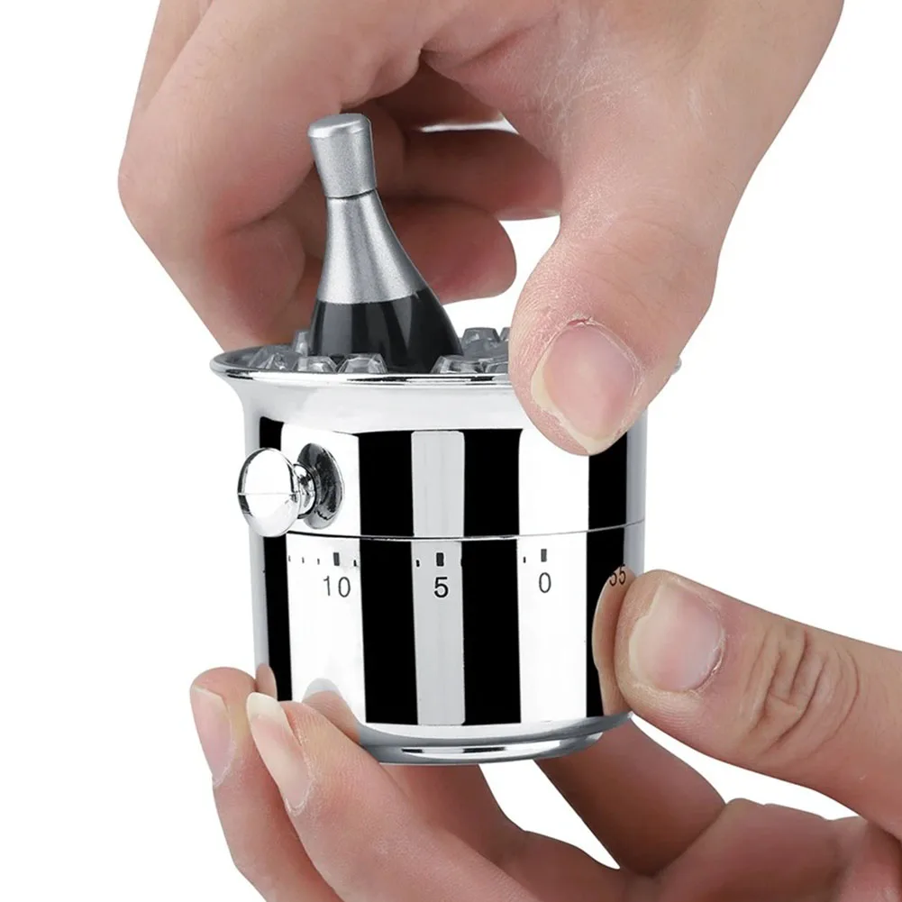 Kettle Shaped Mechanical Kitchen Timer Burronwood