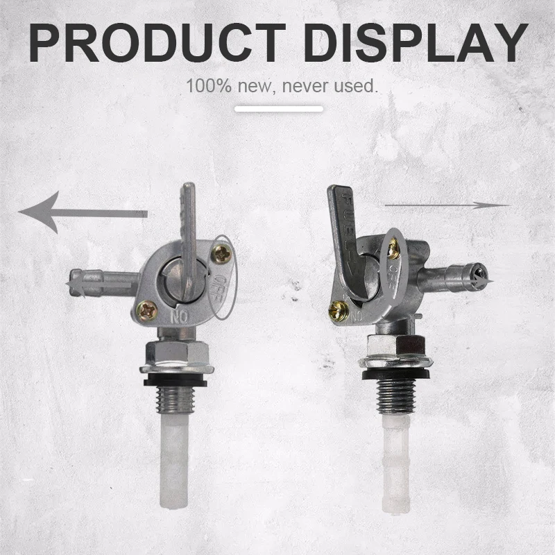 1/4" Hose Tap Accessories M10x1.25 ON/OFF Fuel Shut Off Valve Tap Replacement For Generator Gas Engine Tank Switch 2-3-5KW Fit