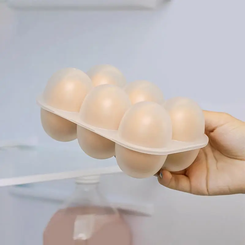 Eggs Holder 6 Eggs Storage Container with Fixed Handle Plastic Eggs Storage Box Outdoor Camping Eggs Carriers 4