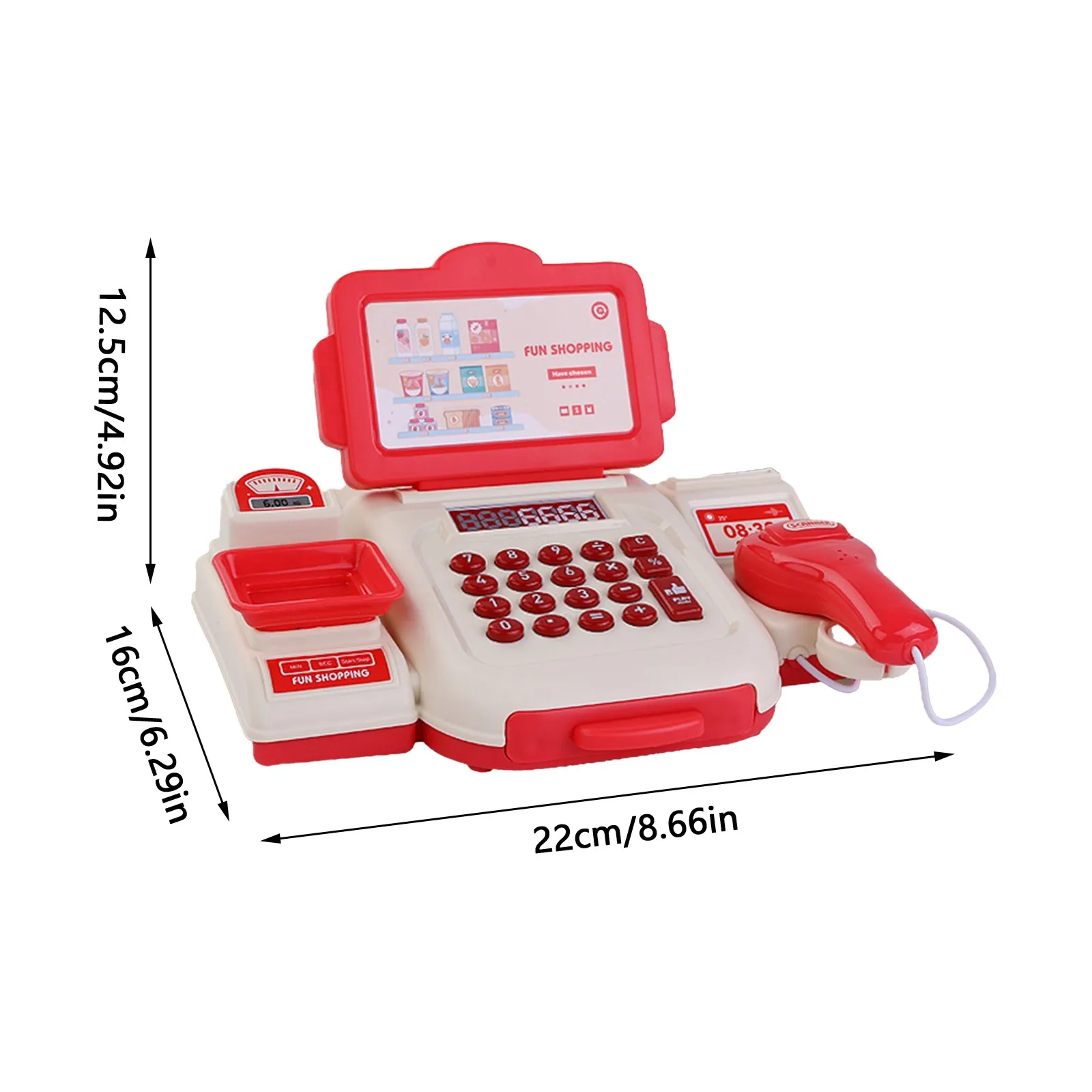 Supermarket Cash Register Children'S Toys Baby Puzzle Simulation Checkout Cashier Boys And Girls Party Games Birthday Gift 6