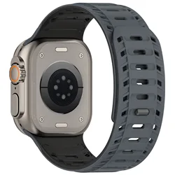 Magnetic Silicone Strap for Apple Watch - Enhanced Bracelet Collection (HB)