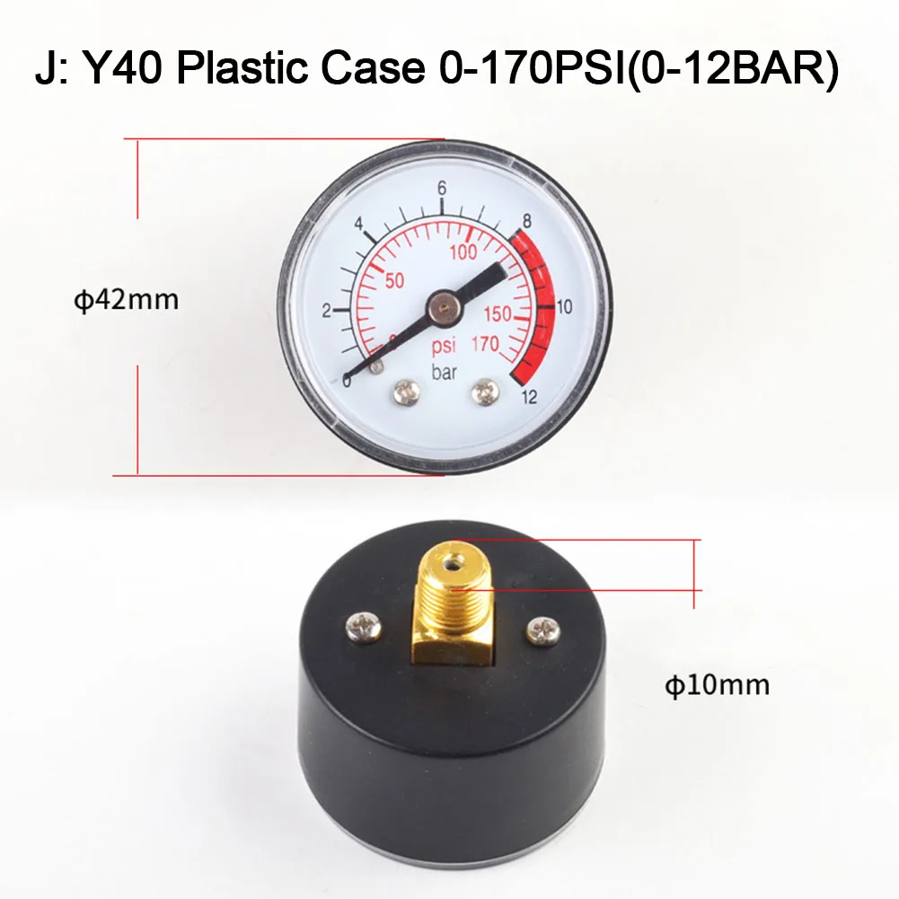 Y40 Y50 0-180PSI Pool Filter Water Pressure Dial Hydraulic Pressure Gauge Meter Manometer Easy-to-Read Display Gauge tyre pressure gauge fluid pressure gauge pressure gauge refrigeration pressure gauge vacuum pressure gauge refrigerant pressure gauge