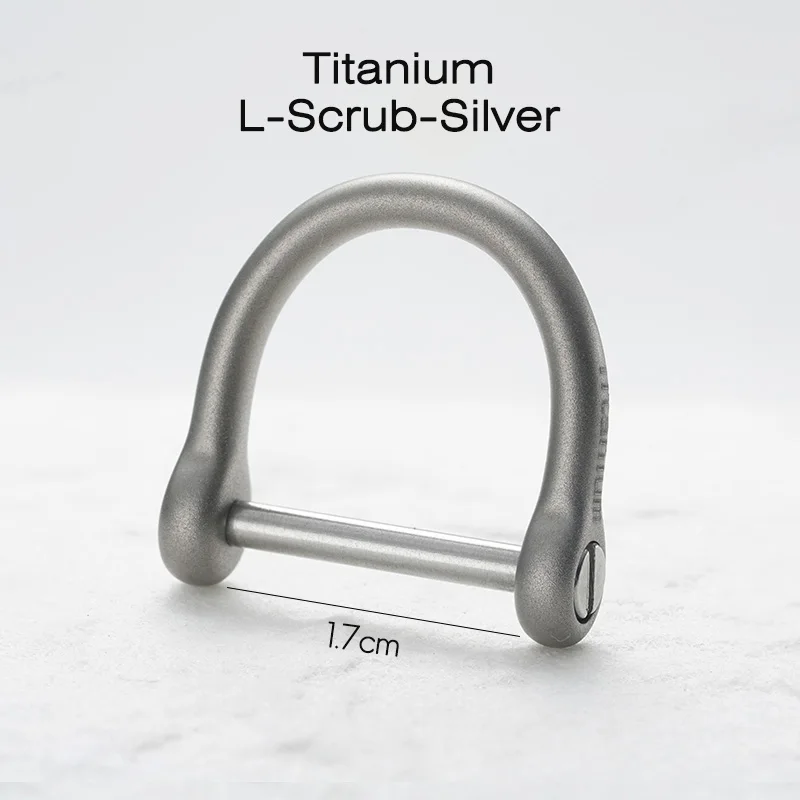 Titanium Horseshoe D-Shape Keychain Buckle - Lightweight and High-Quality EDC Accessory
