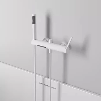 Brushed Gold ห้องน้ําก๊อกน้ําชุดติดผนังน้ําตกสไตล์ทองเหลืองอ่างอาบน้ําก๊อกน้ําชุด 2