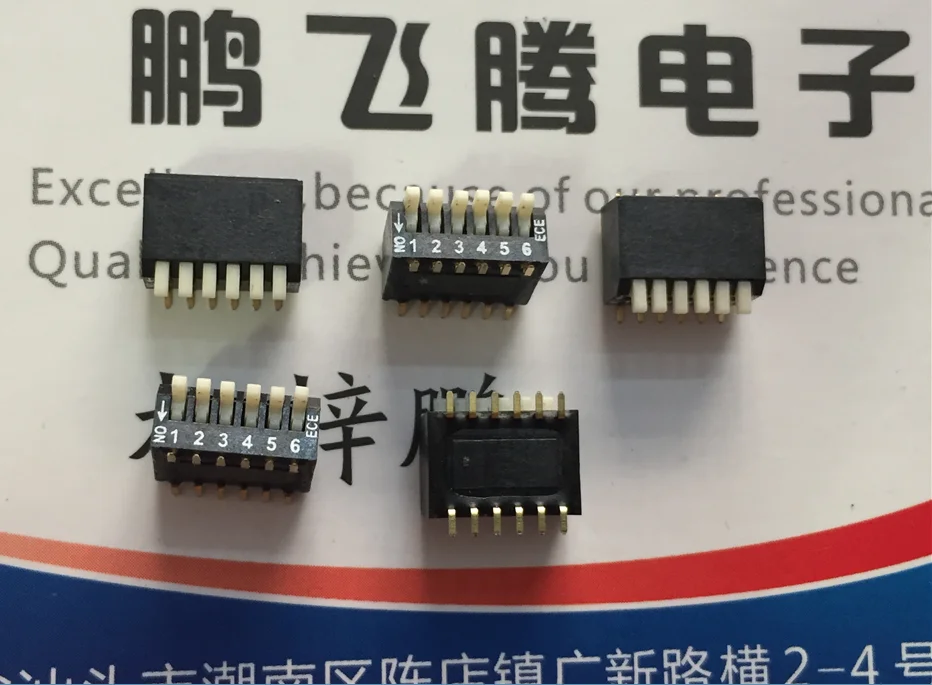 

1 шт. тайваньский патч ECE EHP106EC SMD1.27 интервал переключатель кода набора 6-битный ключ Тип 6P боковой код набора