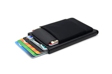  Rfid Smart Wallet Card Holder Metal Thin Slim Men Women Wallets Pop Up Minimalist Wallet Small Black Purse Metal Cardholder New 