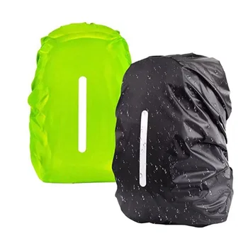 Reflective Waterproof Backpack Rain Cover Outdoor Sport Cycling Night Safety Light Raincover Case Bag Cover for Hiking Camping