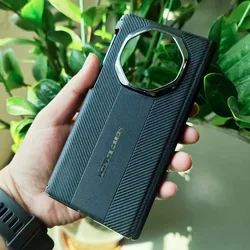 Electroplating Magnetic Suction Double Hinge Protective Phone Case for Mate XT (Black)