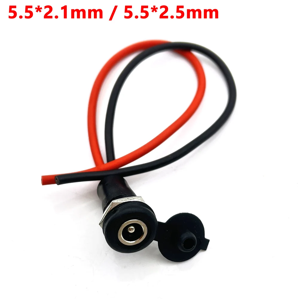 5,5*2,1mm/5,5*2,5mm DC-Strombuchse mit Gewindeanschluss, Adapter Geeignet für Lithium-Elektrofahrzeug-Batterien – Detail 4