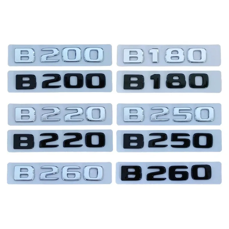

Car Trunk Letters Logo Emblem Badge Decals Sticker For Mercedes Benz B Class B180 W245 W246 W242 B200 B220 B260 B250 Accessories