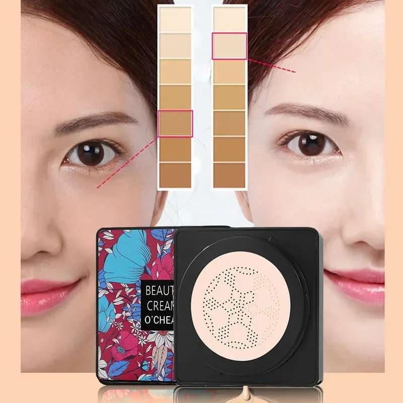 Magic Foundation Mushroom Head Air Cushion CC Cream Waterproof Brighten Foundation Cream Women Base Makeup Face Korean Cosmetics cc cream