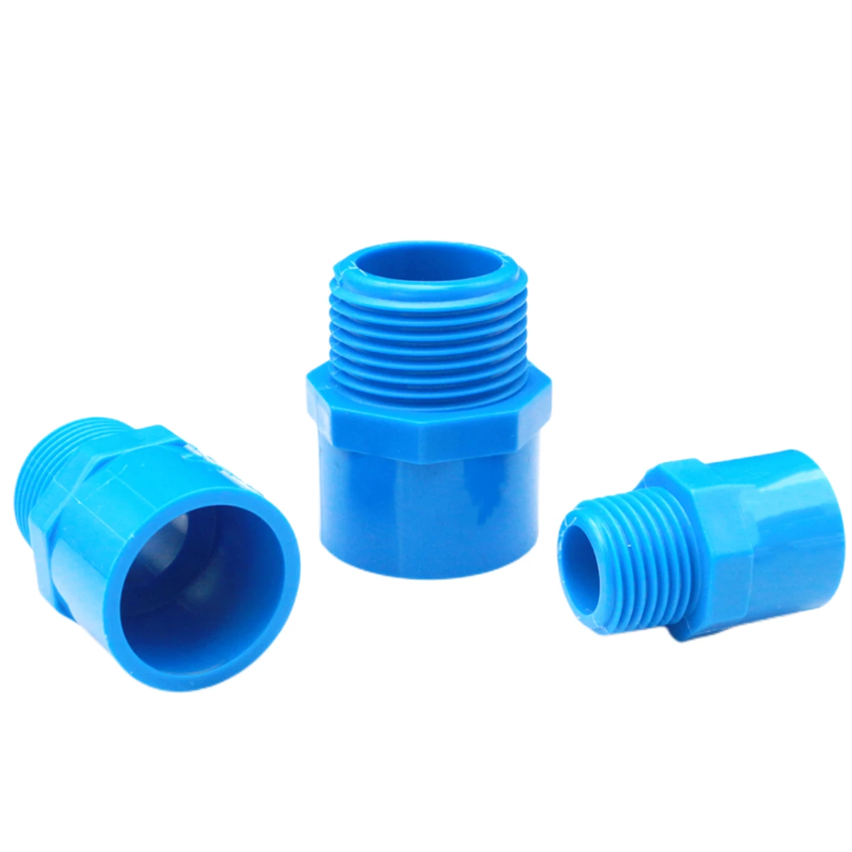 1/2" To 1.5" Male Thread PE Pipe Straight Connector - Compatible With