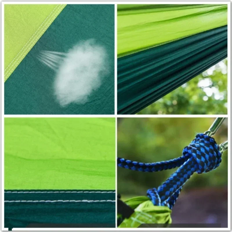 Nylon Hammock For Double Person Outdoor Recreation Swing Camping Ultra Light Portable camping hammock outdoor hammock swing double hammock