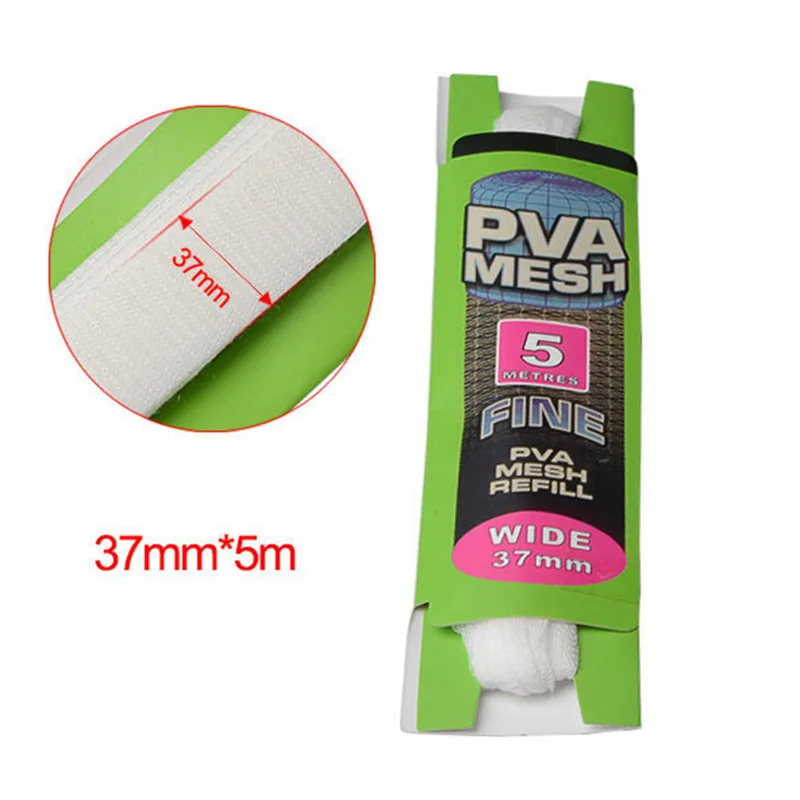 Description Picture 4 of itemSoluble PVA Mesh Refill Carp Fishing Feeder Fishing Lures Refill Rig Hook Bait Wrap Bags 25/37mm Bag Tool Tackle Accessory