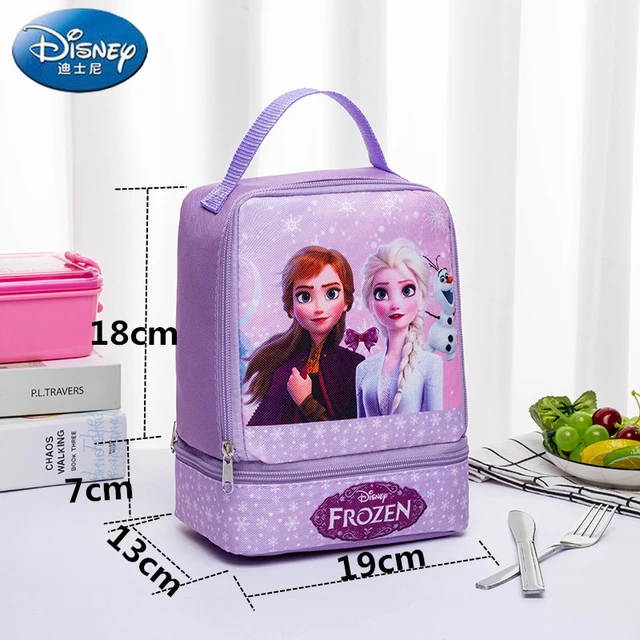 Disney Frozen Lunch Box Portable Cartoon Insulated Double Layer