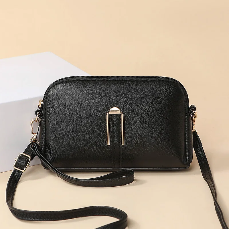 Soft Leather Mom's Bag Women's 2025 New Fashion Korean