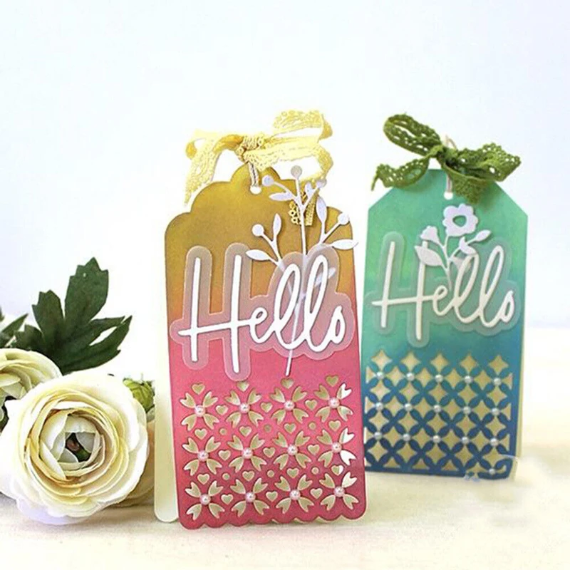 

Greeting card decoration label Metal cutting blade mold Scrapbook DIY handicrafts Paper card technology Cutting mold