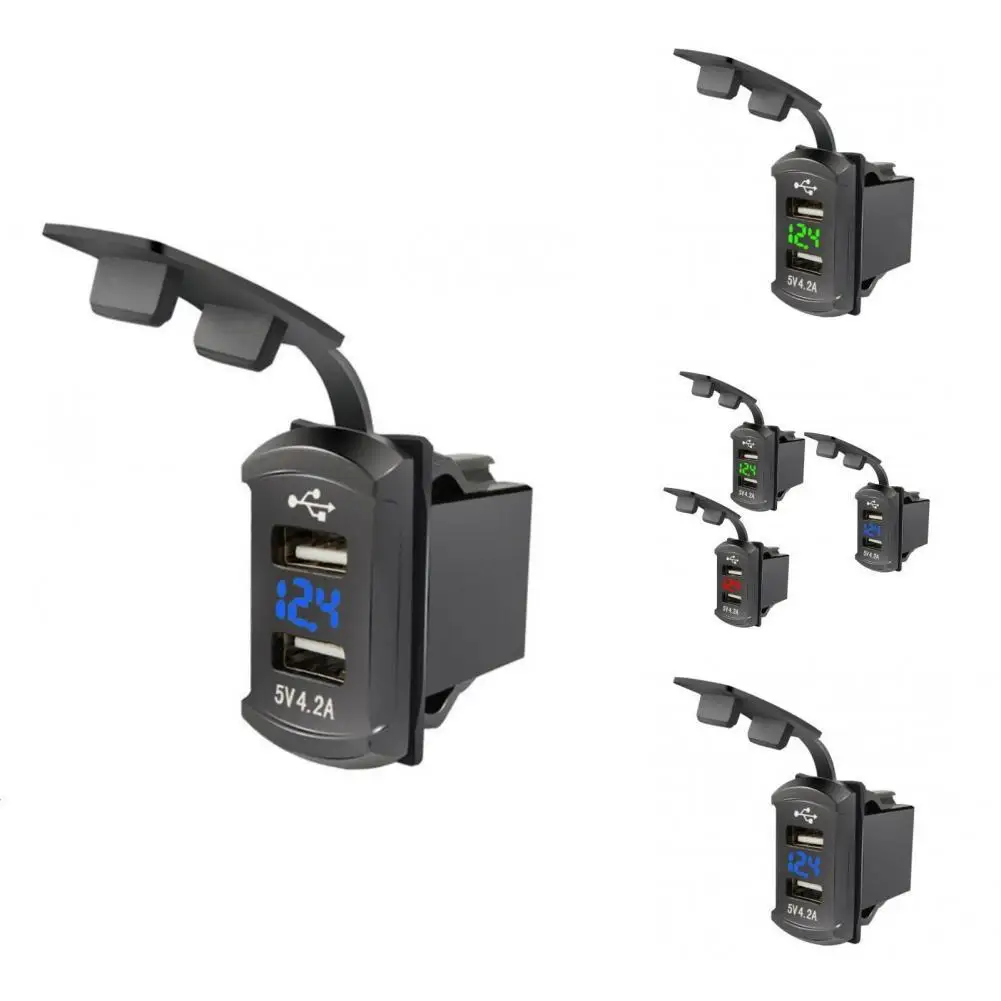 

Convenient Car Cigarette Charger Blue LED Nylon Cover Car Charger DC12V/24V Fast Charger Socket