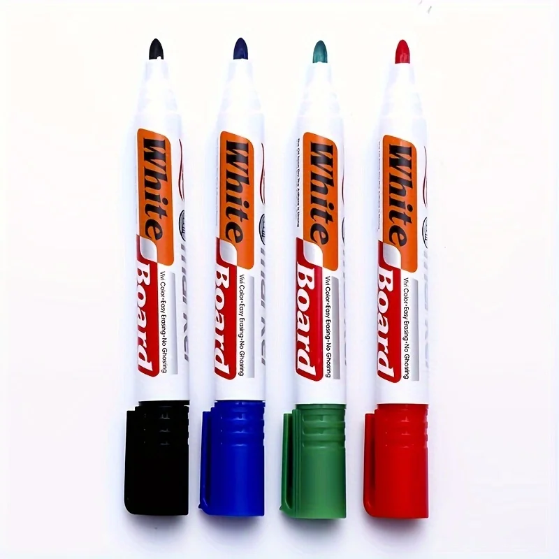 4Pcs/Set Erasable Whiteboard Marker Pen Blackboard Marker Chalk Glass Ceramics Office School Art Stationery