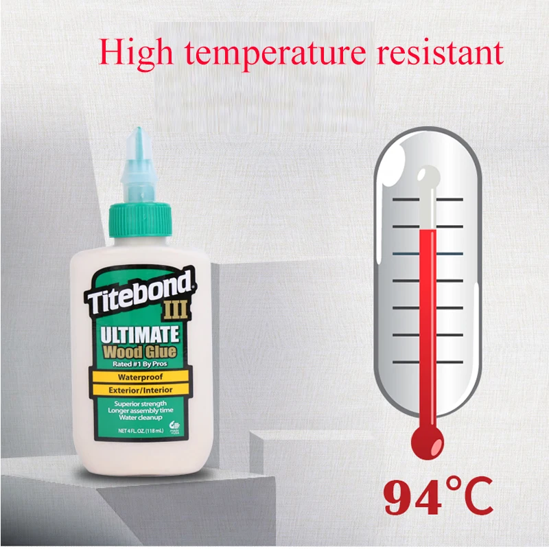 Titebond 473ml Awesome woodworking glue 3generation Tetbon Tnvironmental Protection White Latex Water Repair Musical Instrument