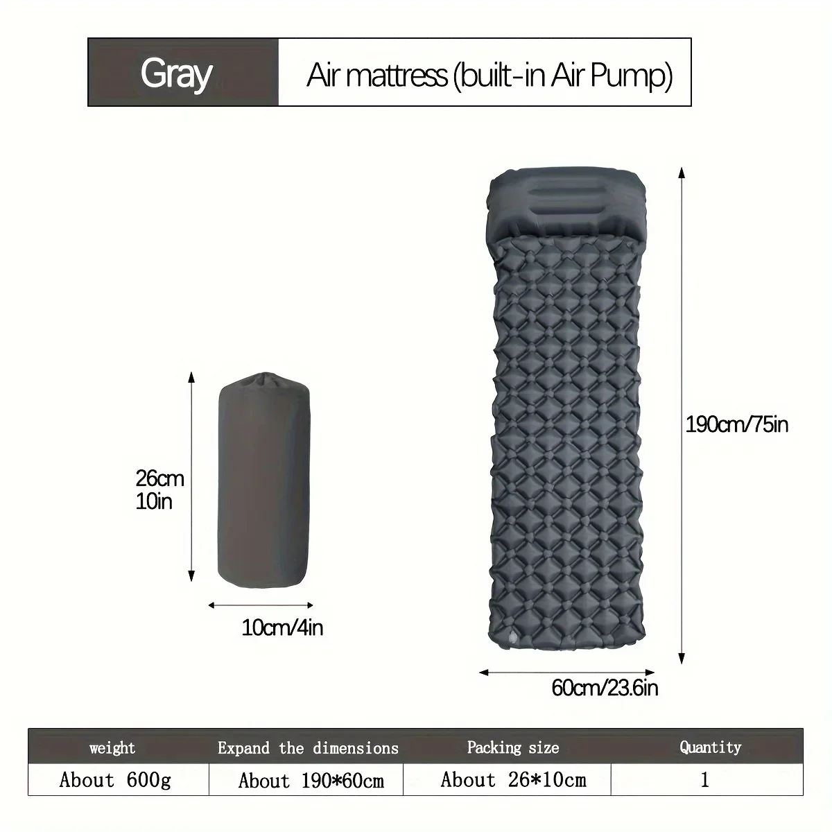 Outdoor Sleeping Pad Camping Inflatable Mattress Ultralight Air Cushion Travel Mat With Headrest For Travel Hiking inflatable mattress camping mat