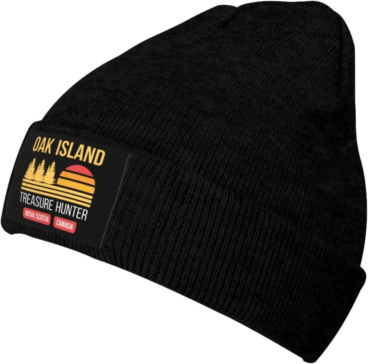 Oak Island Treasure Hunters Cappello Invernale Warm Novetly Lavorato A Maglia Slouchy Beanie Black Skull Cap Per Uomo Donna Sport