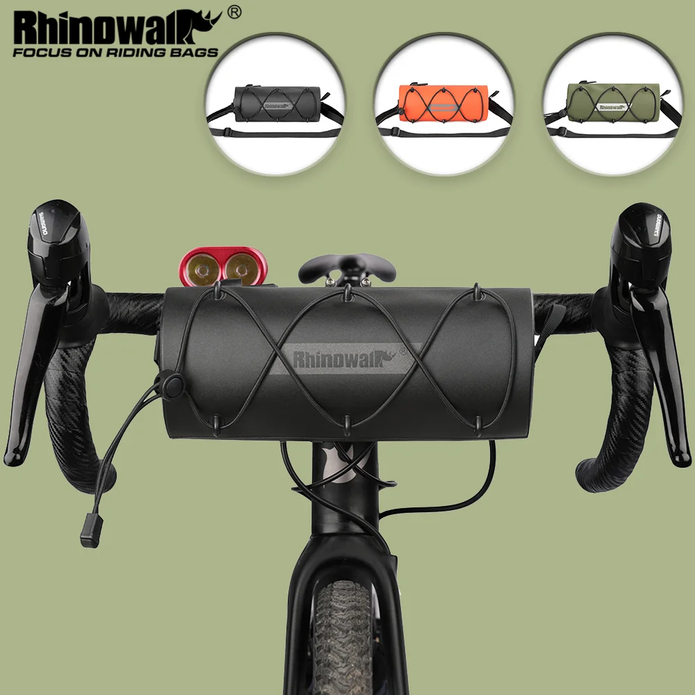 Rhino walk Fahrrad lenker tasche 1,9 l wasserdichte Bick Front Tube Bag Outdoor Rennrad Packt asche neu