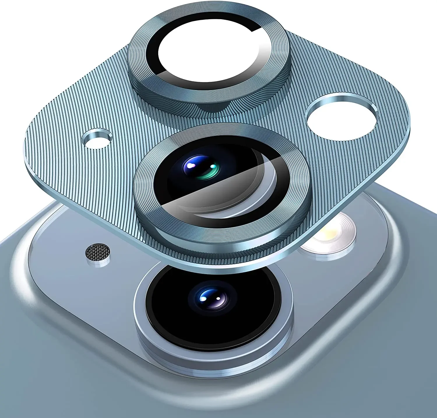 Premium Tempered Glass Metal Camera Lens Protector - Enhanced Protection Accessory