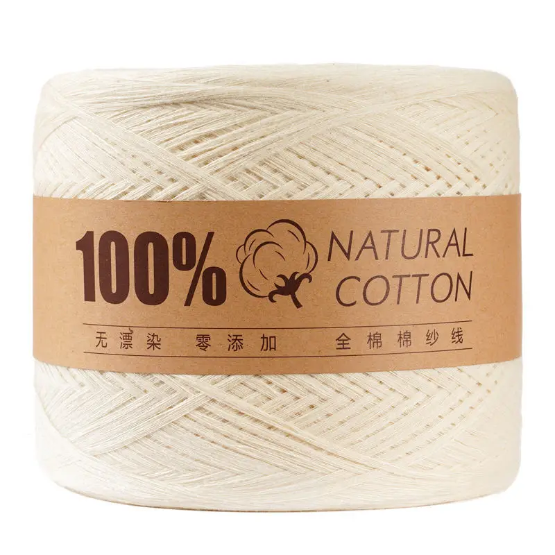 500g/Ball Knitting Cotton Yarn Thread Non Bleached Raw Algodon Line Baby Children's DIY Handknitting Scarf Sweaters Freeshipping 6
