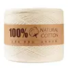 Cotton Yarn Thread for Knitting, Non-Bleached, Raw Algodon Line, Baby, Children's DIY, Handknitting, Scarf Sweaters, 500g/Ball 6