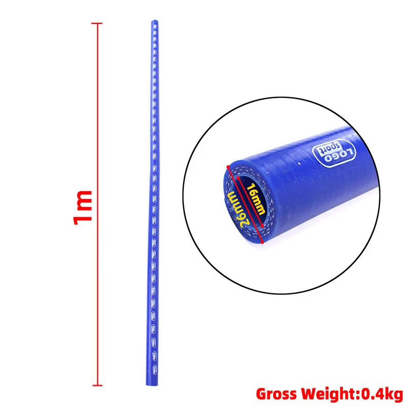 Tubo Flessibile In Silicone Dritto Da 1 M 63 Mm Intercooler - Foto 11