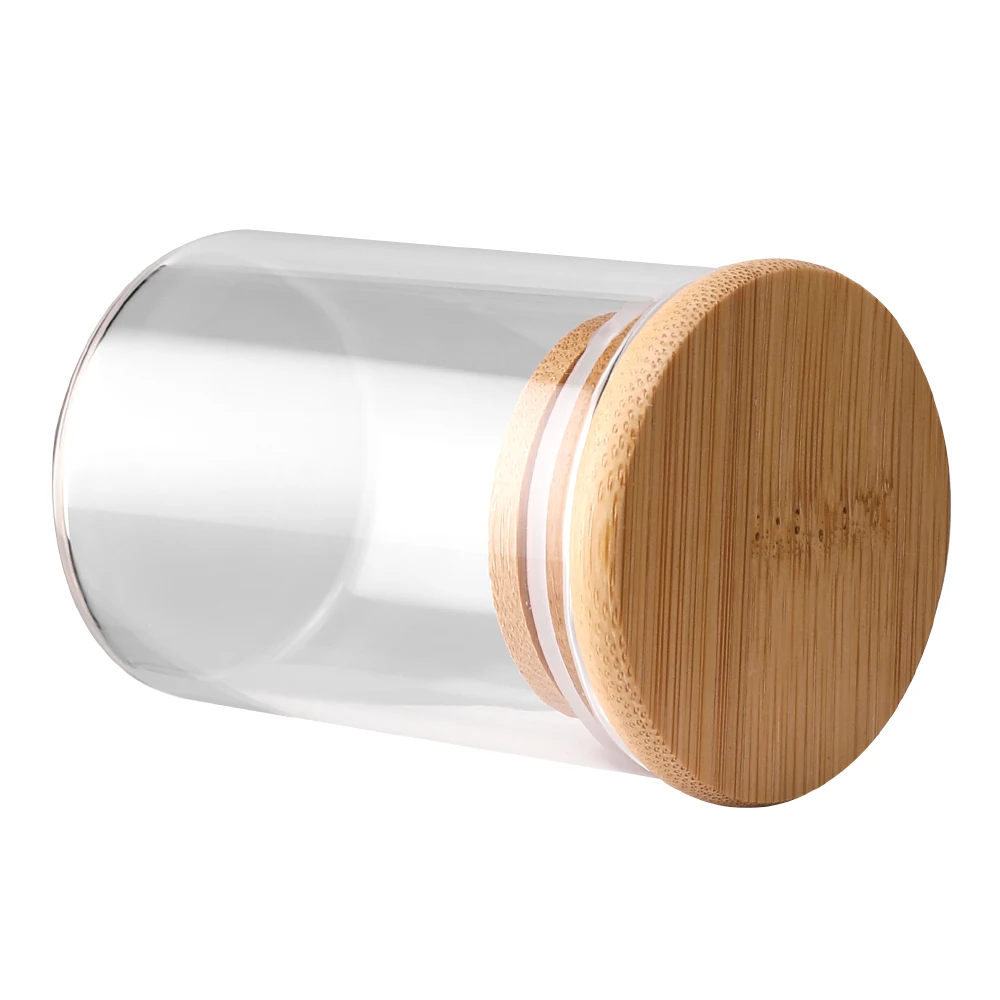 12Pcs Glass Spice Jar Set with Bamboo Lids Kitchen Storage Bottle: 3 - 5 Days Free Delivery Only UK