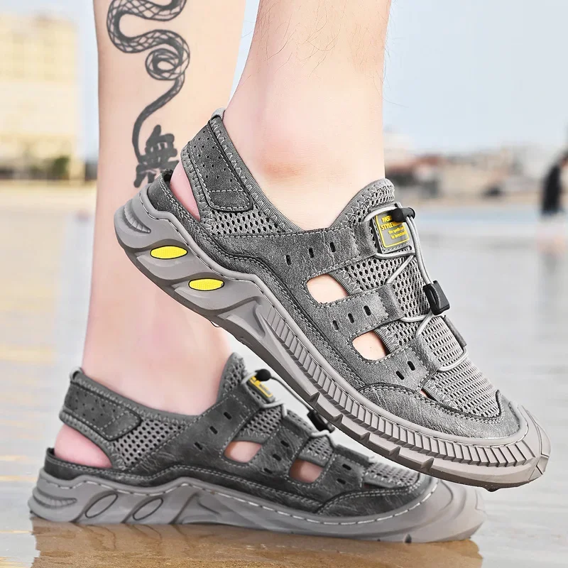 2023 New Fashion Light Casual Shoe Men's Beach Sandals Summer Gladiator Men's Sandals Outdoor Wading Shoes Breathable Men Shoes