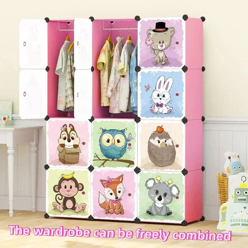 Storage Locker Child Wardrobe for Clothes Girl Cupboard Kids Cabinet Babies Bedroom Meuble Chambre Enfant Child Room Furniture