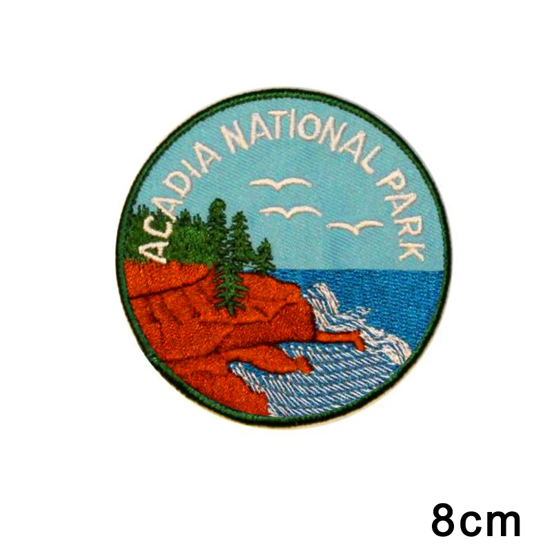 iron on Acadia National Park Maine New Traveler Series Embroidered Patch 