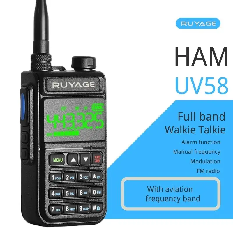 ruyage-radio-bidirectionnelle-ampuebham-uv58-6-bandes-bande-aerienne-256ch-talkie-walperfore-vox-dot-sos-lcd-eau-de-police-aviation