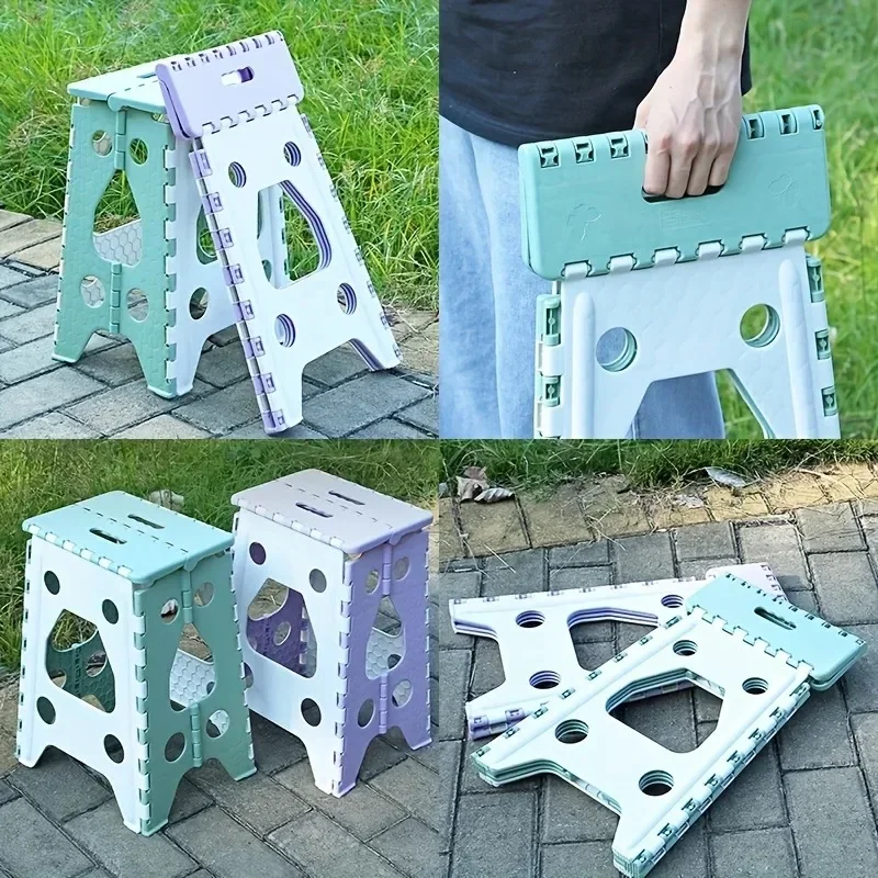 Convenient Folding Stool mini for Living Room Kitchen Outdoor Picnic Camping Fishing plastic chair folding stool