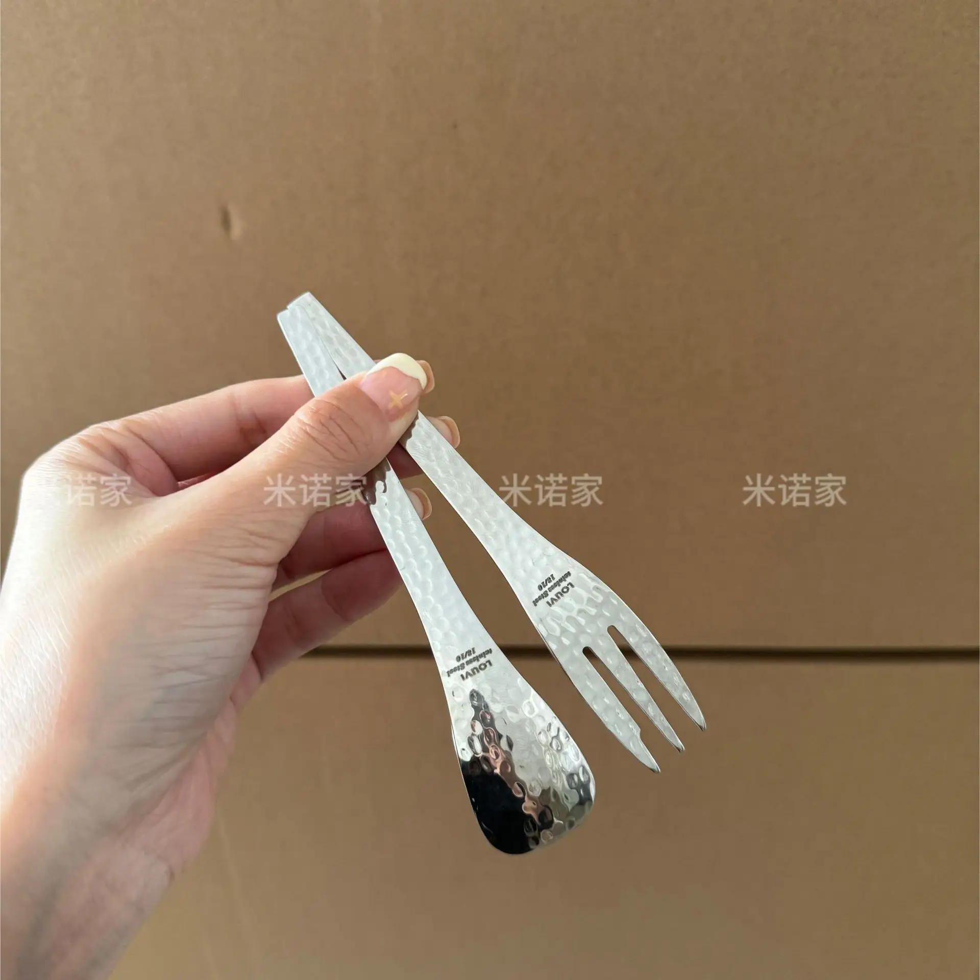 Restaurant Set 18-10 Steel Dessert Spoon, Coffee Spoon, Cake and Fruit Fork, Premium Integrated Snack Plate, Water Fruit Plate