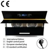 Wall Mounted 48 Inch Double Suction Kitchen Hood Smoke Extractor Fan 24 36 Black Modern Infrared Sensor Switch Smart Range Hood 3
