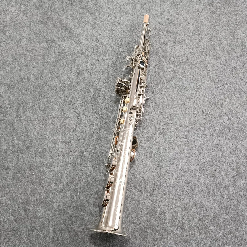 Made in France Soprano Saxophone nickel plating Mark VI B-flat Soprano Sax Mark VI Mouthpiece Reeds Neck