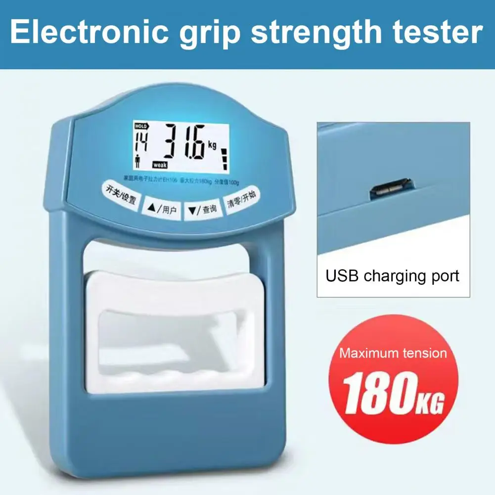 Electric Grip Power Strengthener Digital Grip Strength Tester with Led Display for Hand Measurement Strengthening for Power hand strengthener hand grip trainers hand grip exerciser hand exerciser hand trainer hand dynamometer