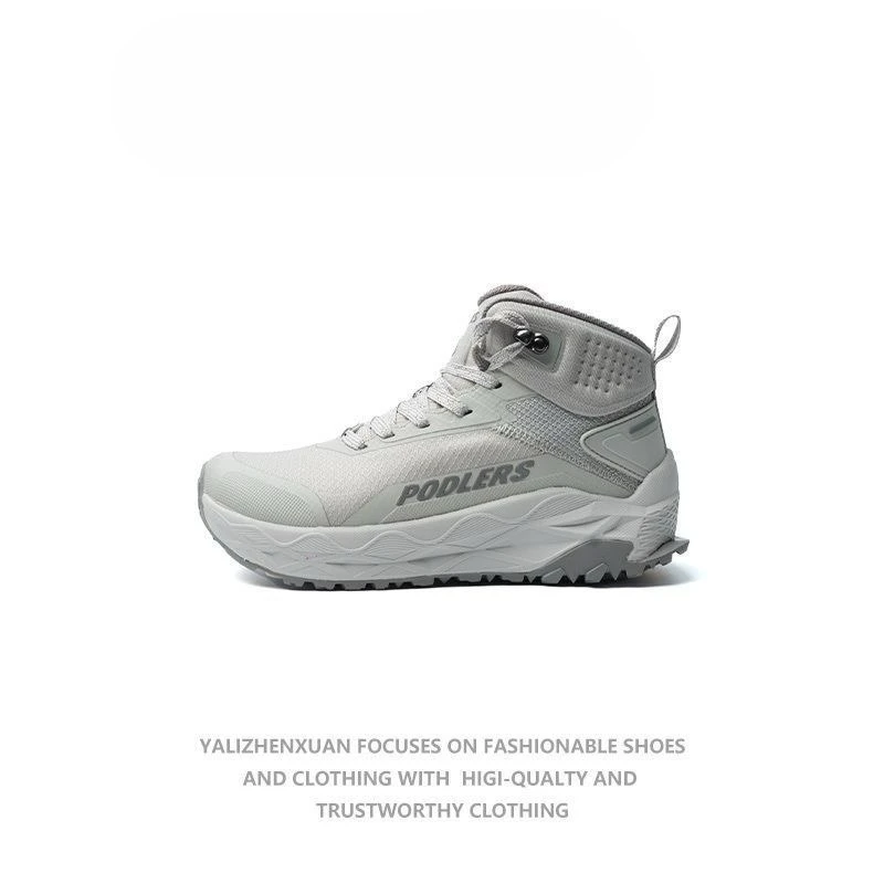 Chaussures de randonnée d'hiver pour hommes et femmes, bottes d'extérieur antidérapantes, baskets montantes unisexes pour Couples, chaussures de chasse de styliste 1