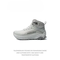 Chaussures de randonnée d'hiver pour hommes et femmes, bottes d'extérieur antidérapantes, baskets montantes unisexes pour Couples, chaussures de chasse de styliste 1
