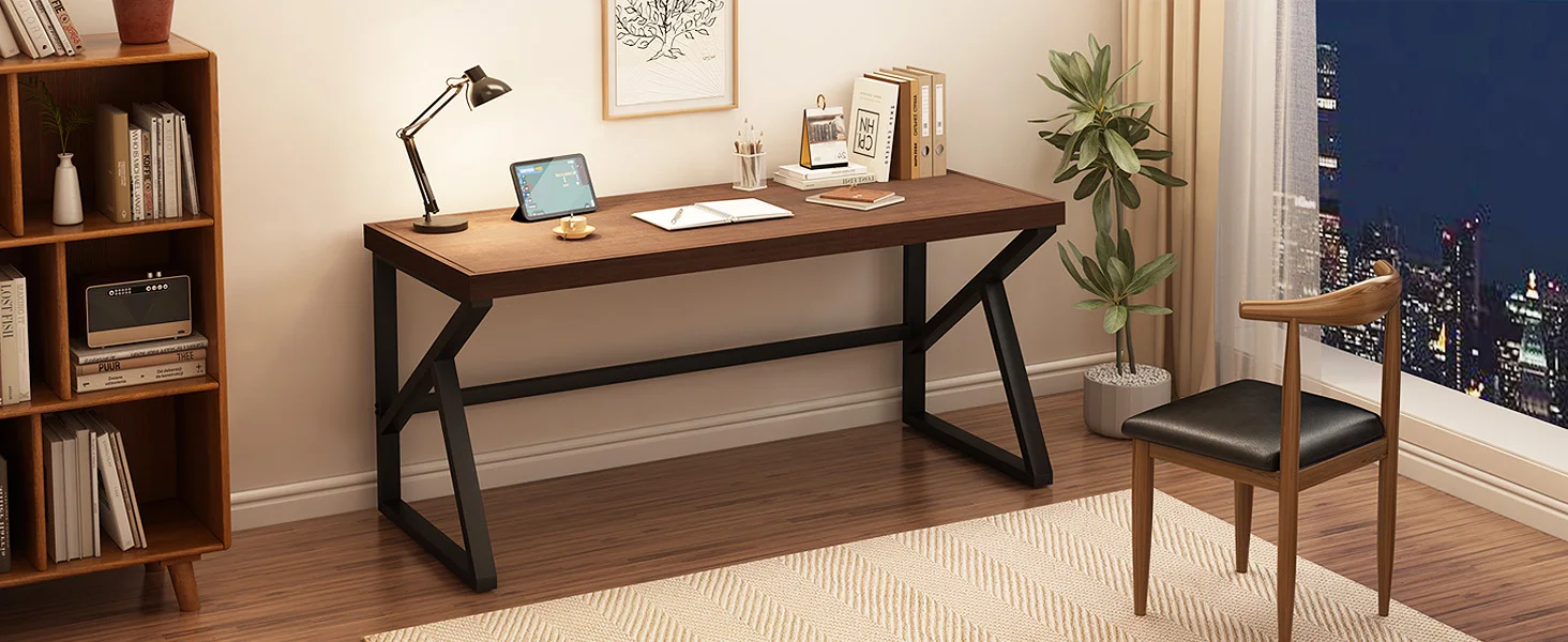 IBF solid wood desk for home office